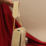 Vintage Floral Clutch With Tassel