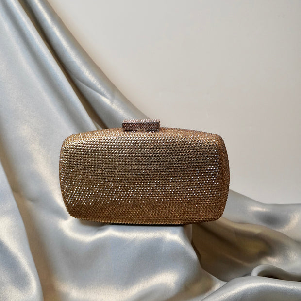 Eclat Crystal Clutch Gold