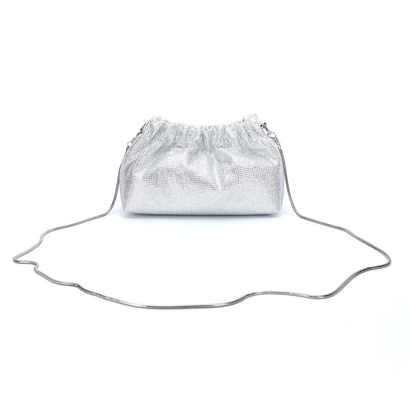 Chic Crystal Potli Silver