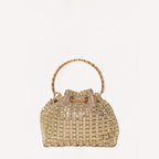Crystelle Luxe Drawstring Bag Gold