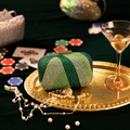 Green Mini Crystal Ripple Clutch