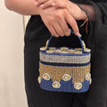 Midnight Polki Jewel Bag in Blue