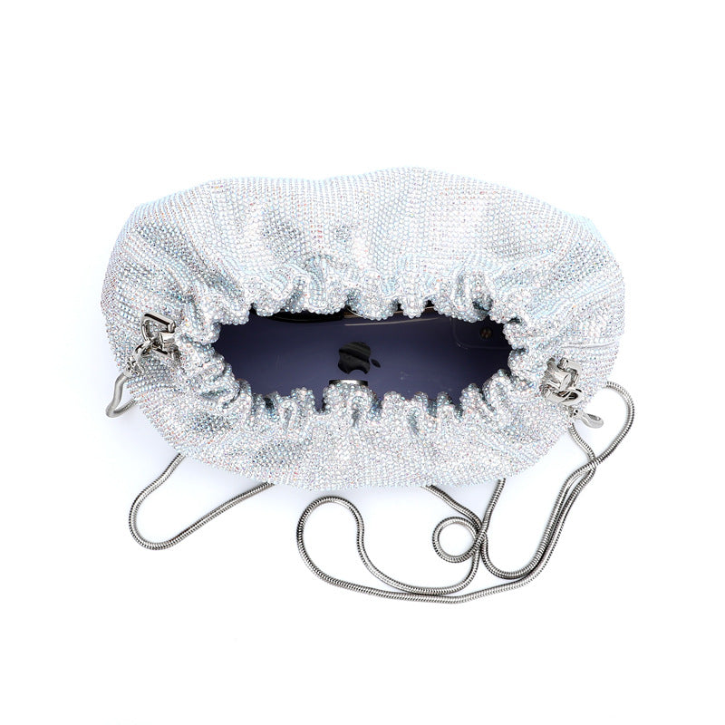 Chic Crystal Potli Silver