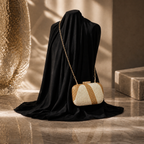 Mini Crystal Ripple Clutch Gold