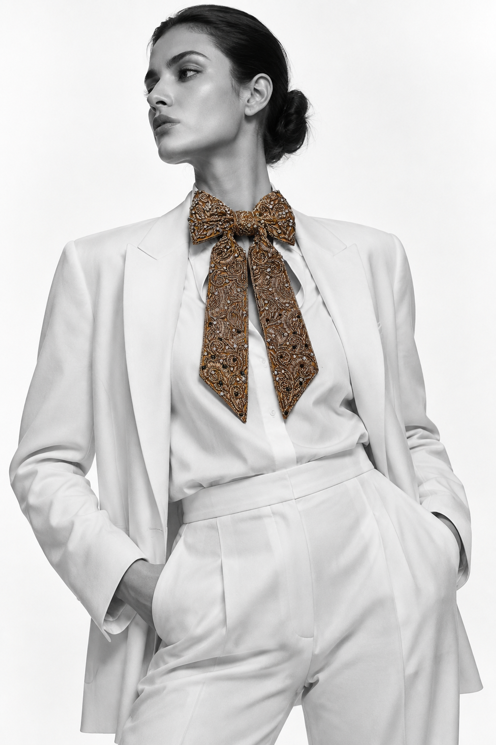 Embroidered Bow