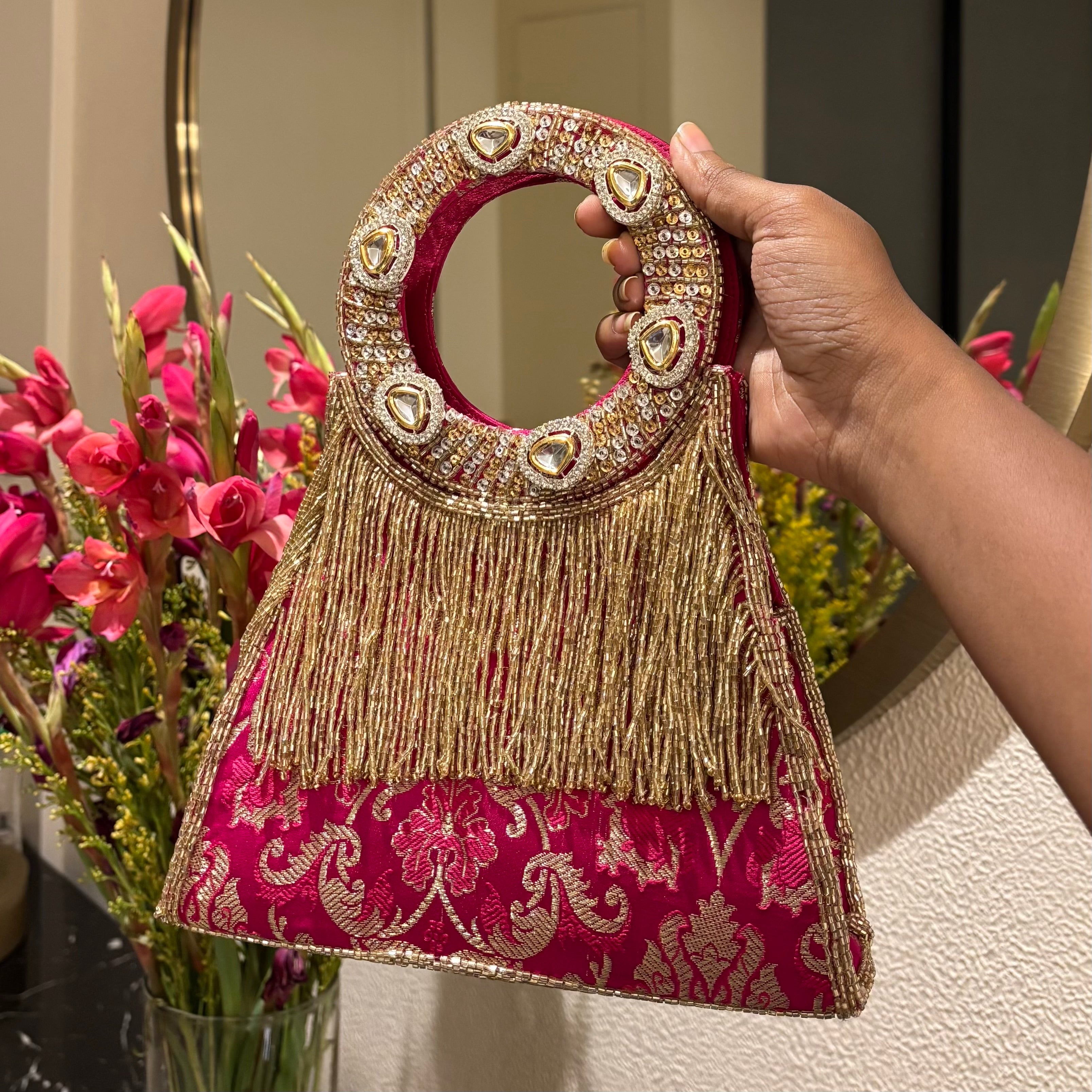 Brocade Halo Collection With Tassels