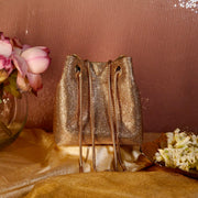 Glory Crystal Potli Rose Gold