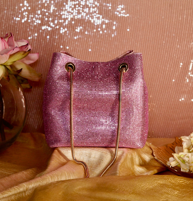 Glory Crystal Potli Pink