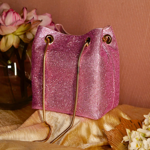 Glory Crystal Potli Pink