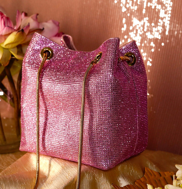Glory Crystal Potli Pink
