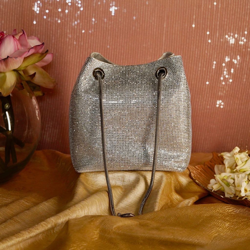 Glory Crystal Potli Silver