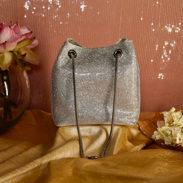 Glory Crystal Potli Silver