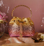 Glitz Crystal Potli in Sunset Hues