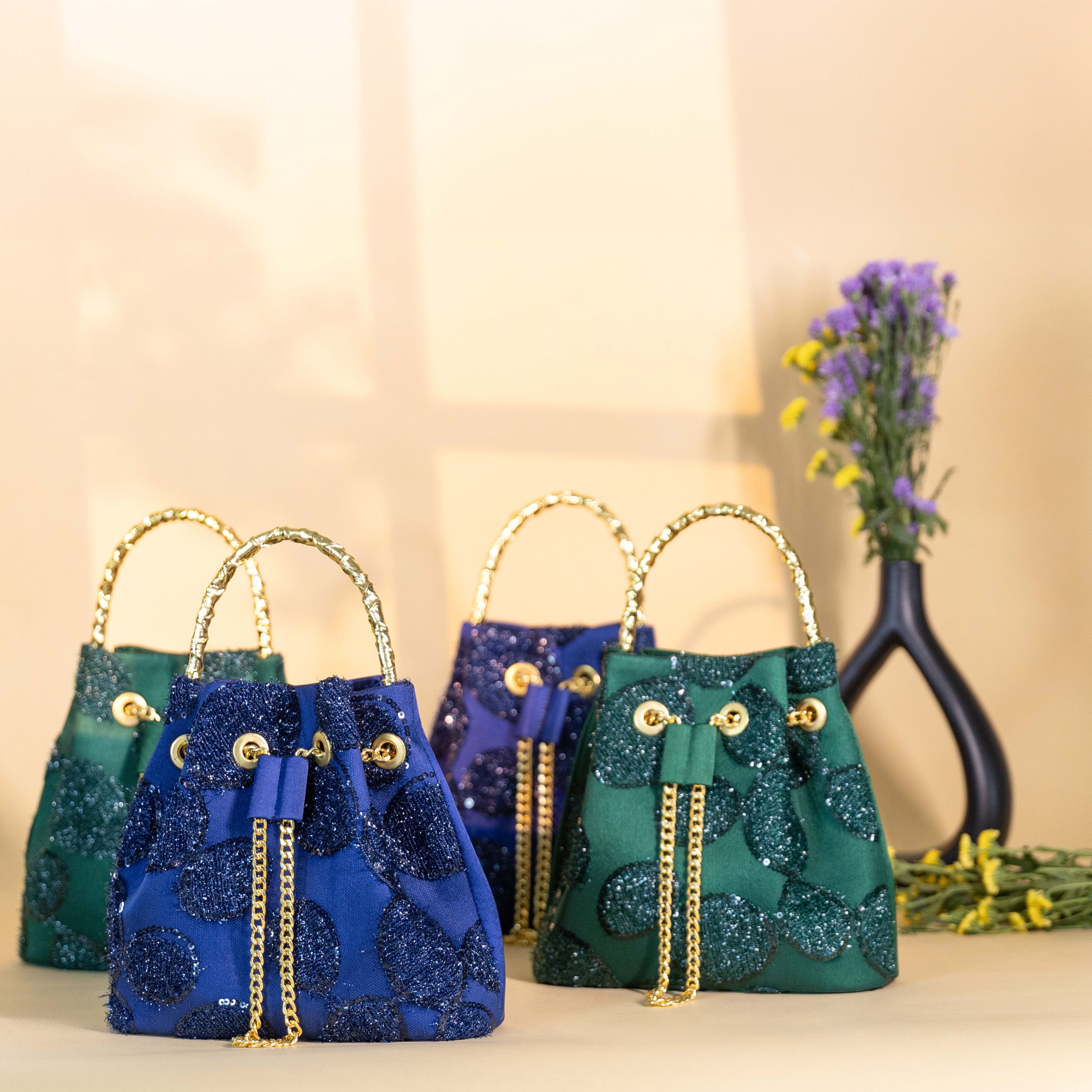 Emerald Green Bucket Bag
