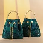 Emerald Green Bucket Bag