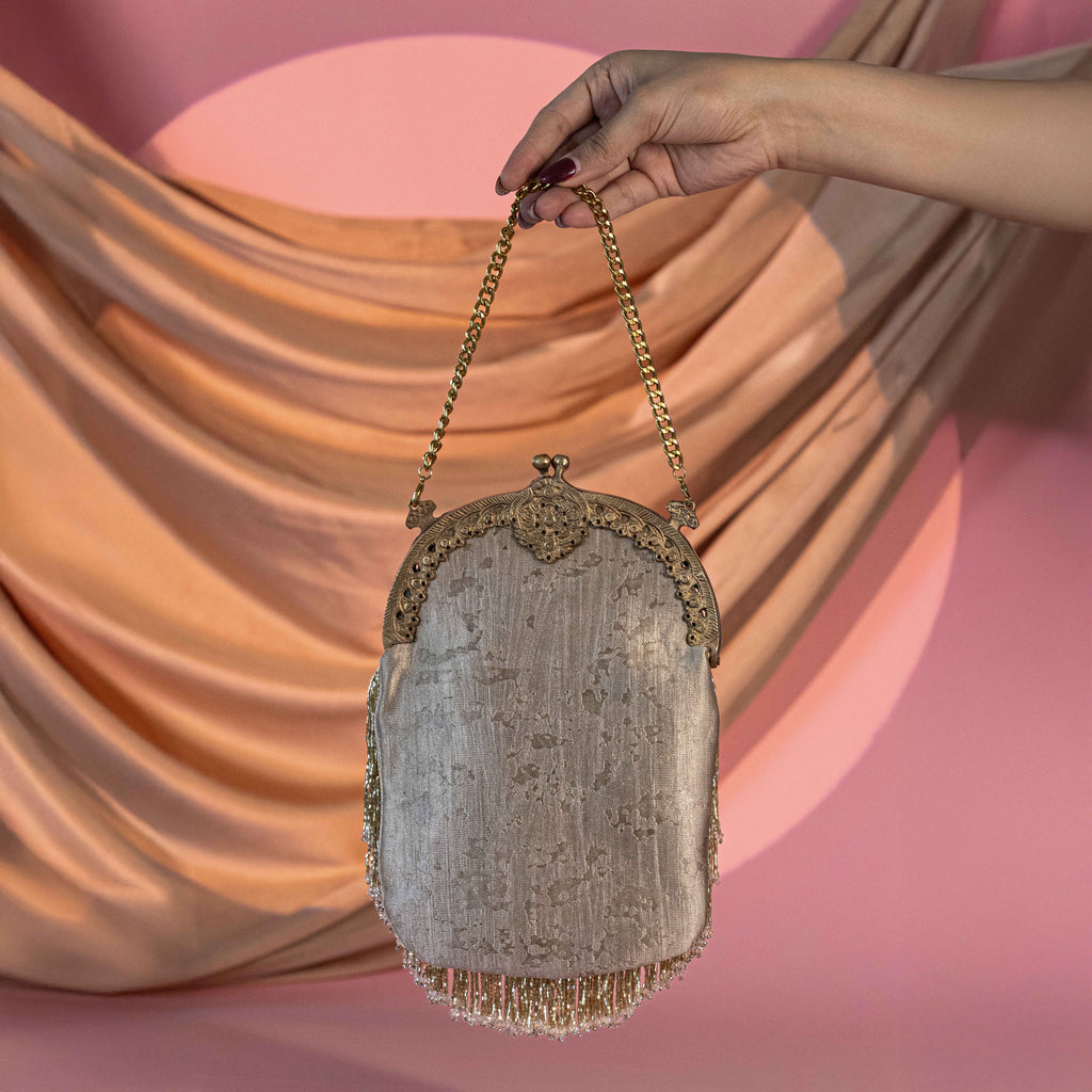 Heer Tassel Gold Potli
