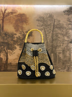 Noor Polki Bucket Bag in Black