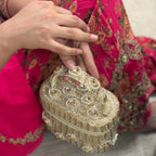 Golden Polki Jewel Bag