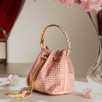 Velvet Verve Crystal Bucket Light Pink
