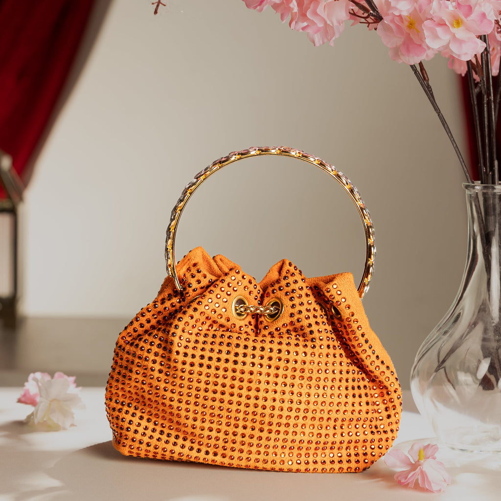 Velvet Verve Crystal Bucket Orange