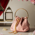 Velvet Verve Crystal Bucket Light Pink