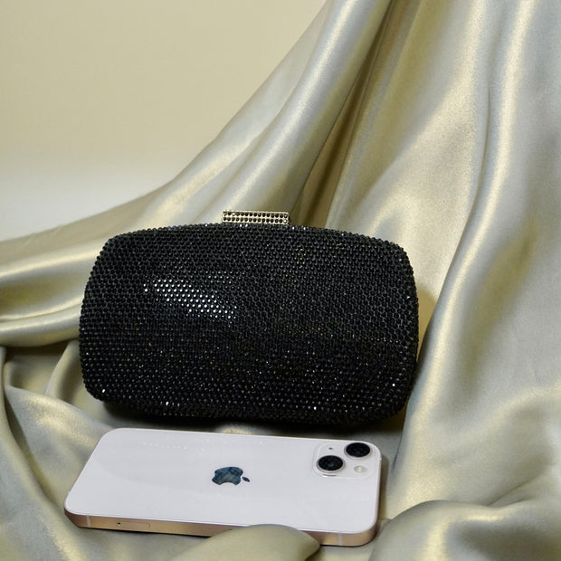 Eclat Crystal Clutch Black