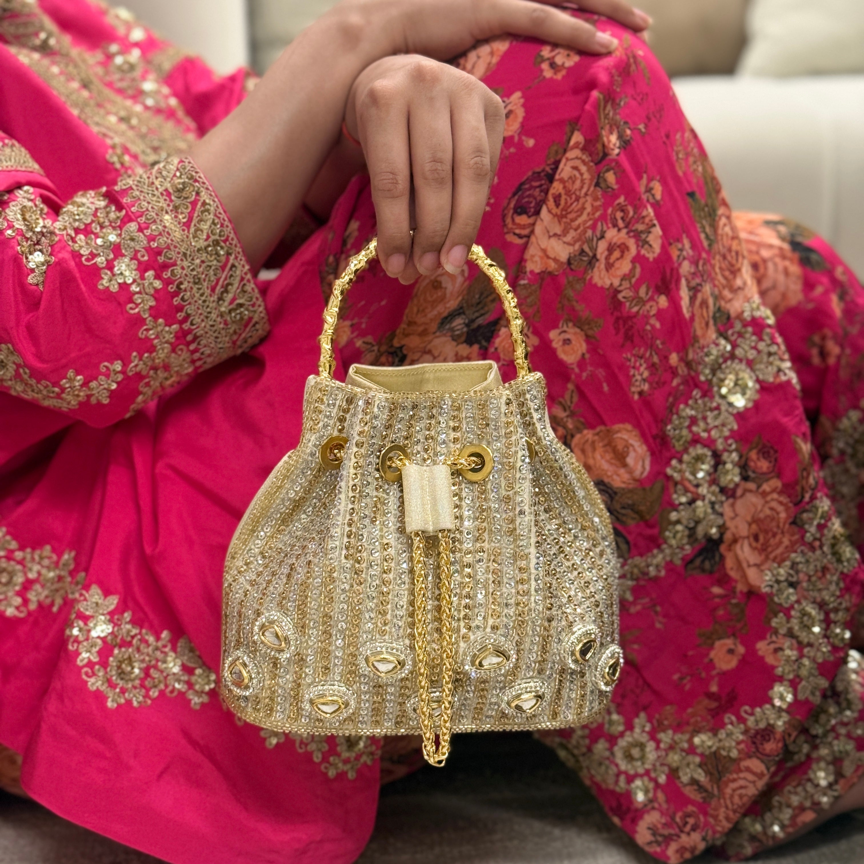 Noor Polki Bucket Bag