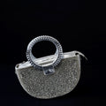 Silver Stardust Crystal Handbag