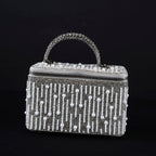 Silver Pearl Cascade Vanity Bag