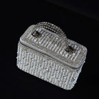 Silver Pearl Cascade Vanity Bag