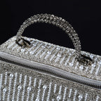 Silver Pearl Cascade Vanity Bag