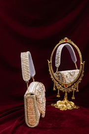 Vintage Floral Clutch With Tassel