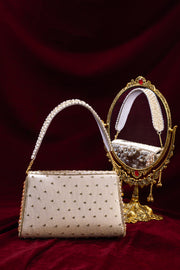 Vintage Floral Clutch With Tassel