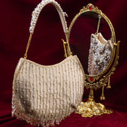 Vintage Floral Fiery With Detachable  Handle