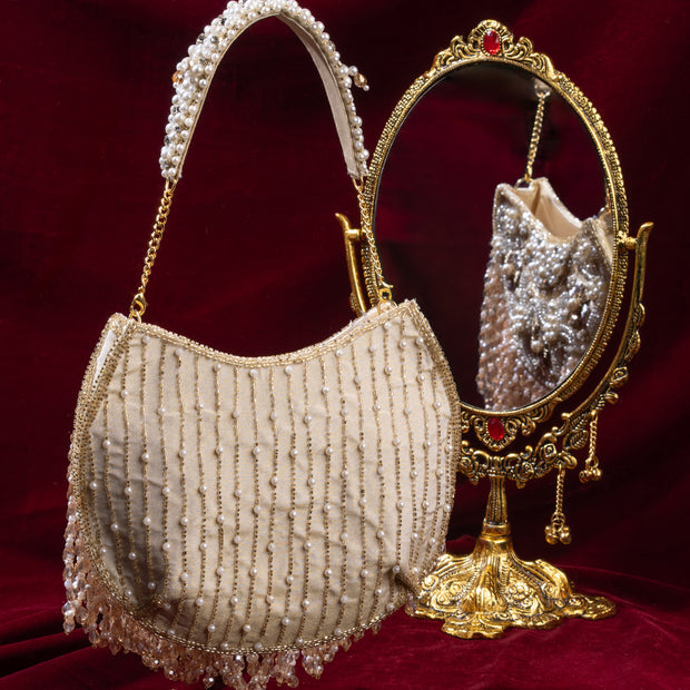 Vintage Floral Fiery With Detachable  Handle