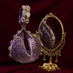 Kundan Brocade Purple Potli