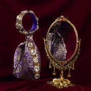 Kundan Brocade Purple Potli