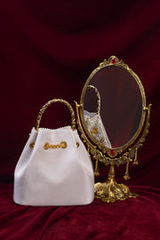 Vintage Pearl Tassel Bucket Bag