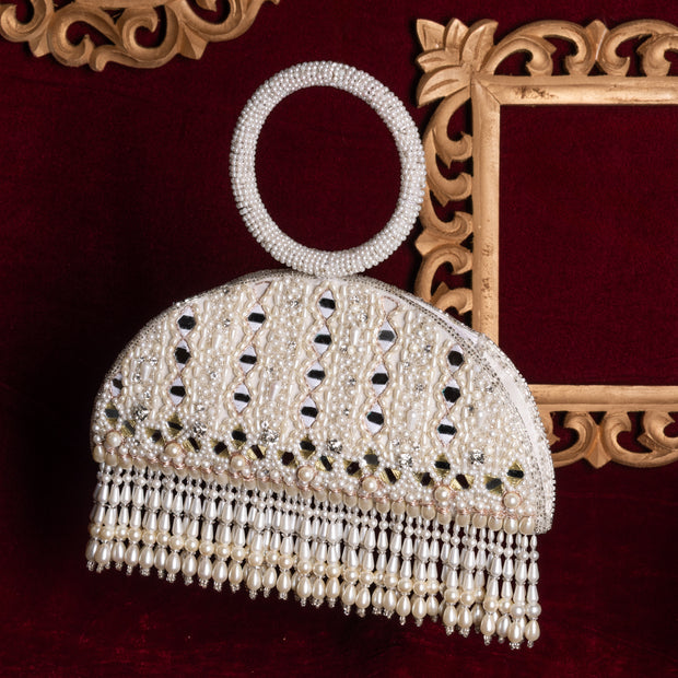 Ziya Mirror Tassel Clutch