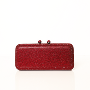 Red Crystal Clutch Rectangle