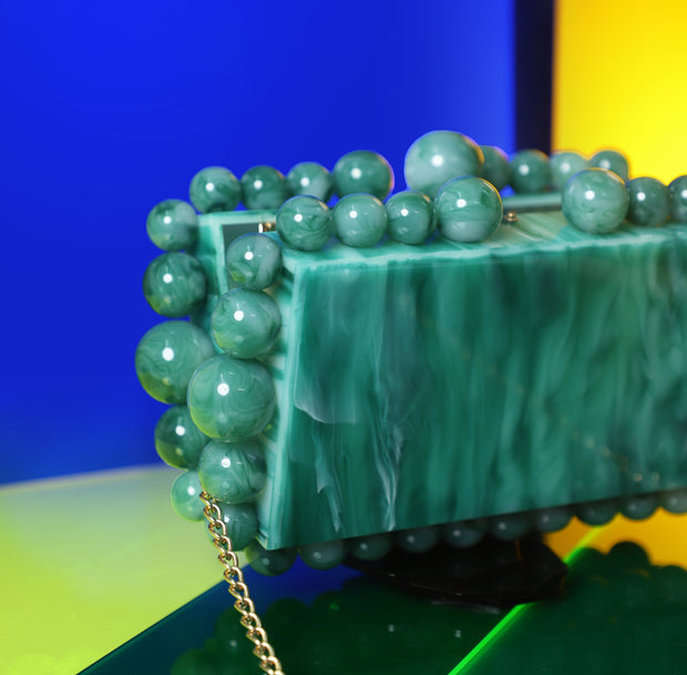 Green Acrylic Party Clutch