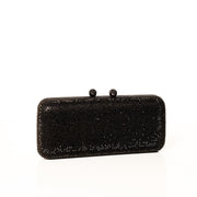 Black Crystal Clutch Rectangle