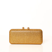 Gold Crystal Clutch Rectangle