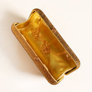 Gold Crystal Clutch Rectangle