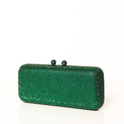 Green Crystal Clutch Rectangle