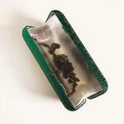 Green Crystal Clutch Rectangle