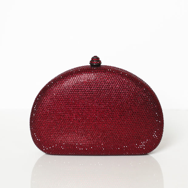 Crystal Clutch Red Semicircle