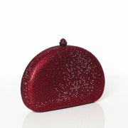 Crystal Clutch Red Semicircle