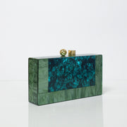 Statement Green Acrylic Clutch with Detachable Sling