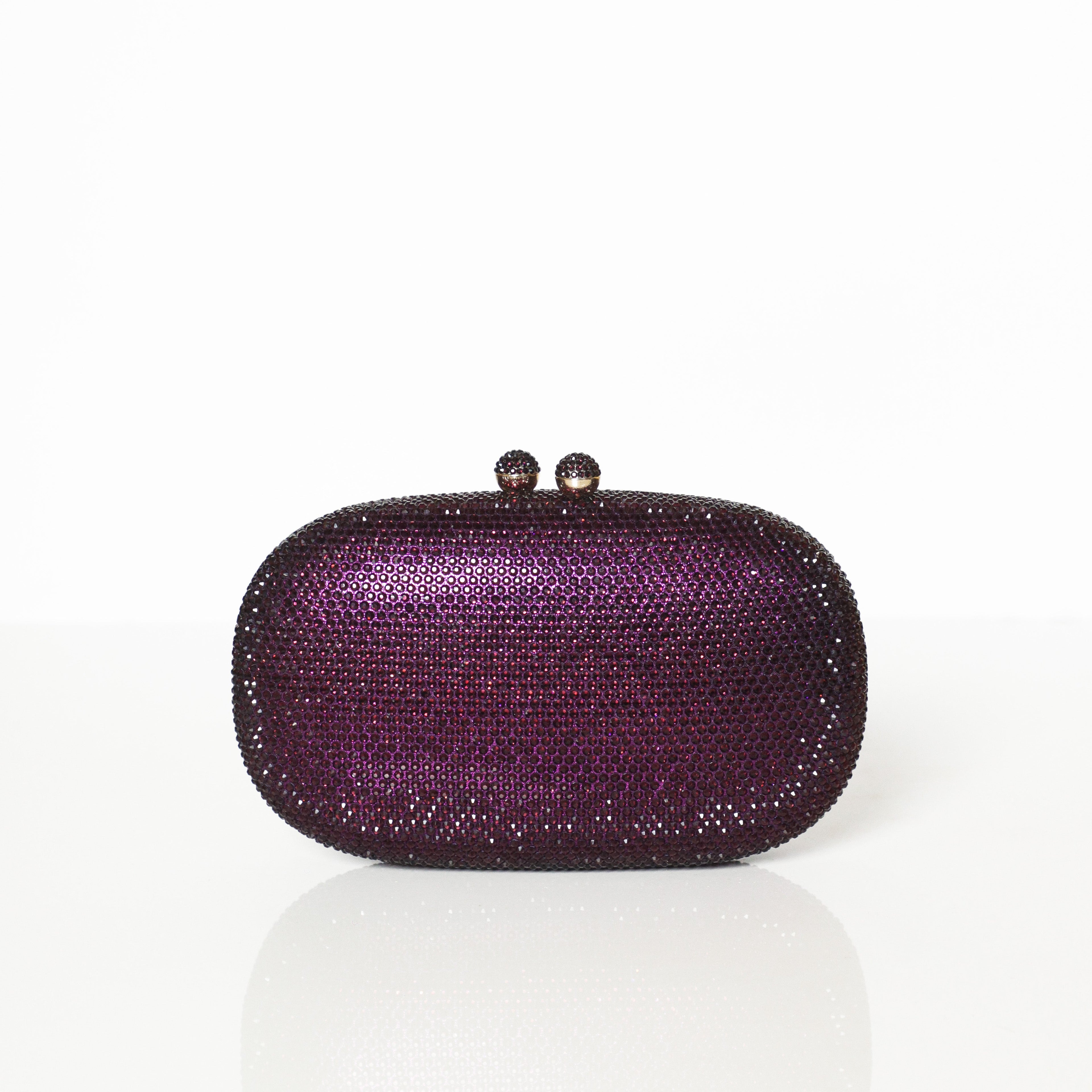 Pebble Crystal Clutch Purple | Limited Edition